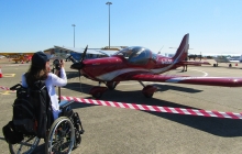Emma Chantelle at RAF Valley Familes Day 2022 With An Evektor Sportstar