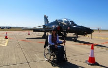 Emma Chantelle at RAF Valley Familes Day 2022 With Hawk T2