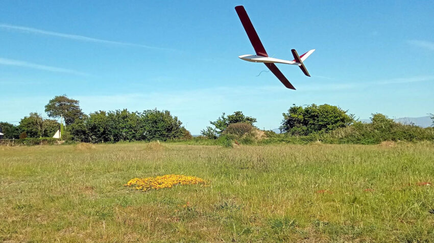 RC Glider During Lockdown in Field Close to Home