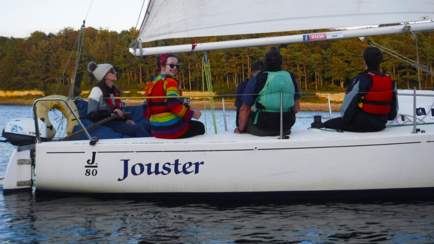 Emma Chantelle with SEAS Sailability Charity Sailing Jouster